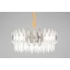 Хрустальная подвесная люстра Riposto OML-71703-08 прозрачная Omnilux