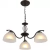 Стеклянная подвесная люстра Jackeline 9141-303 белая Rivoli