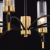 Стеклянная подвесная люстра  IL5177-8PLS-29 BRASS TUBO прозрачная цилиндр Стеклянная подвесная люстра  IL5177-8PLS-29 BRASS TUBO прозрачная цилиндр