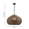 Подвесной светильник Wicker 4884-1P коричневый Favourite