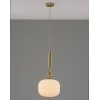 Стеклянный подвесной светильник Creamy V10911-P форма шар белый