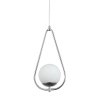 Стеклянный подвесной светильник Quantum 2917-1P форма шар белый F-Promo