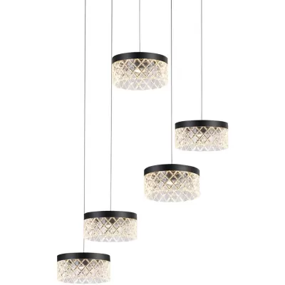 Подвесной светильник Diamond cut MD21020075-5A matt black DeLight Collection китай