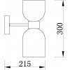 Стеклянное бра Savia FR5203WL-02CH1 Freya