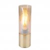 Стеклянный интерьерная настольная лампа Annika 21000M цвет янтарь цилиндр Globo