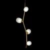 Стеклянный подвесной светильник Sakura 10212/4P Gold цвет янтарь Loft It