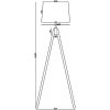 Торшер Calvin Z177FL-01W конус белый Maytoni