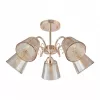 Стеклянная потолочная люстра Napoli-6820 333307/5 FGD конус цвет янтарь