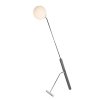 Стеклянный торшер  LDF 6011-1 CHR форма шар белый Lumina Deco