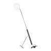 Стеклянный торшер  LDF 6011-1 CHR форма шар белый Lumina Deco