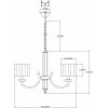 Подвесная люстра Claim V2652-5P белая цилиндр