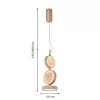 Подвесной светильник Solarius 4858-1P круглый бежевый Favourite