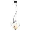 Стеклянный подвесной светильник Ortezi LH4116/1P-BK белый форма шар Lumien Hall