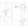 Стеклянный подвесной светильник HIGH LIGHT LH58112 конус Ambrella