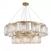 Хрустальная подвесная люстра 4350 4358+12/S gold прозрачная Newport Хрустальная подвесная люстра 4350 4358+12/S gold прозрачная Newport