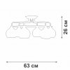 Стеклянная потолочная люстра  V43080-03/6PL форма шар Vitaluce