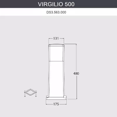 Наземный светильник Virgilio DS3.563.000.WYF1R Fumagalli