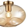 Стеклянный подвесной светильник Alieno VL5354P11 форма шар цвет янтарь Vele Luce