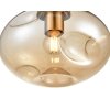 Стеклянный подвесной светильник Alieno VL5354P11 форма шар цвет янтарь Vele Luce