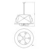 Подвесная люстра Berta V1260-5P конус бежевая