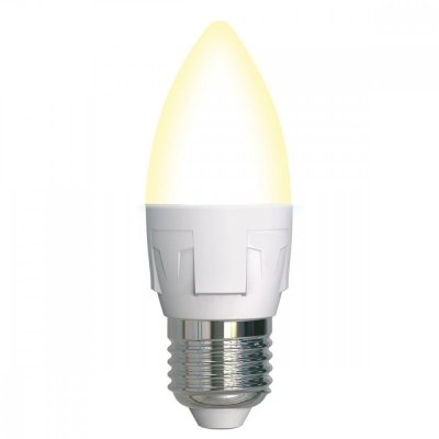 Лампочка светодиодная  LED-C37 7W/3000K/E27/FR/DIM PLP01WH картон Uniel