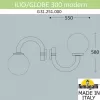 Настенный фонарь уличный Globe 300 Modern G31.251.000.AYE27 форма шар белый Fumagalli