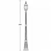 Стеклянный наземный фонарь  83409L Bl прозрачный Oasis Light