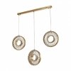 Стеклянный подвесной светильник AM-9018 8118B.D260.3.LED G прозрачный