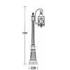 Стеклянный наземный фонарь LUCERNA 84811/18/PartA Bl цилиндр прозрачный Oasis Light