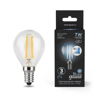 Лампочка светодиодная филаментная Filament 105801207-S Gauss