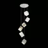 Стеклянный подвесной светильник Riello SL1182.103.06 куб прозрачный ST Luce
