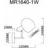 Стеклянное бра Diana MR1640-1W