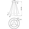 Подвесной светильник Rim MOD058PL-L55BSK круглый белый Maytoni