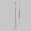 Подвесной светильник Arrow P064PL-01B-1 черный Maytoni