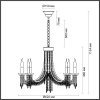 Подвесная люстра Capel 5063/6 прозрачная Odeon Light