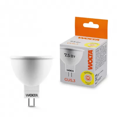 Лампочка светодиодная  25YMR16-220-7.5GU5.3 Wolta