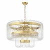 Стеклянная подвесная люстра Grosseto SL1228.203.12 прозрачная ST Luce