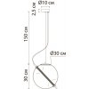 Стеклянный подвесной светильник Нolly A3230SP-1PB форма шар цвет янтарь