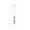 Стеклянный подвесной светильник Verticale MOD308PL-L9GR3K серый цилиндр Maytoni