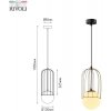 Стеклянный подвесной светильник Bethany 4107-201 форма шар белый Rivoli