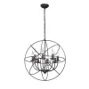 Подвесная люстра  V4275-1/8 черная Vitaluce