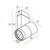 Потолочный светильник DL18422 DL18422/11WW-White Dim цилиндр белый