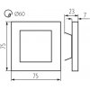 Подсветка ступеней лестницы APUS 26538