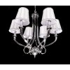 Подвесная люстра Lorinta LDP 7008-4 SL конус серая Lumina Deco