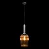 Стеклянный подвесной светильник Iris  2071-A+BL цилиндр цвет янтарь Loft It