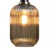 Стеклянный подвесной светильник Iris  2071-A+BL цвет янтарь цилиндр Loft It