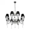 Подвесная люстра Stella RM1684/8CR конус черная iLamp