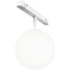 Стеклянный трековый светильник Luna TR038-4-5W3K-WW-DS-W форма шар белый Maytoni