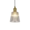 Стеклянный подвесной светильник Copita 2777-1P конус прозрачный Favourite