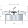 Хрустальный точечный светильник Downlight DL049CH/Glass прозрачный